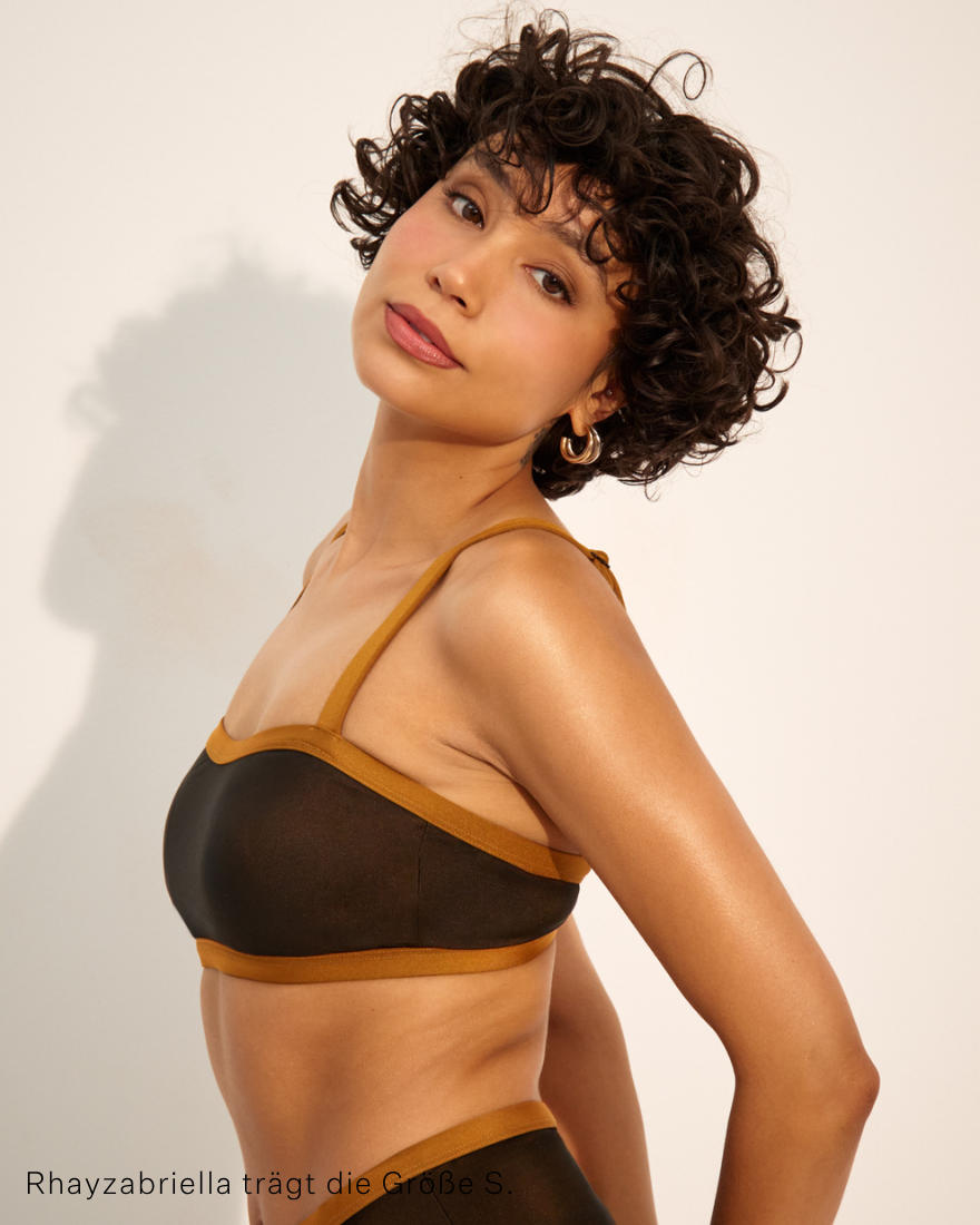 Capri Bikini Bustier Top bronze