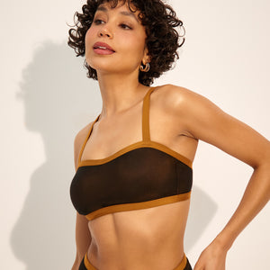 Capri Bikini Bustier Top bronze