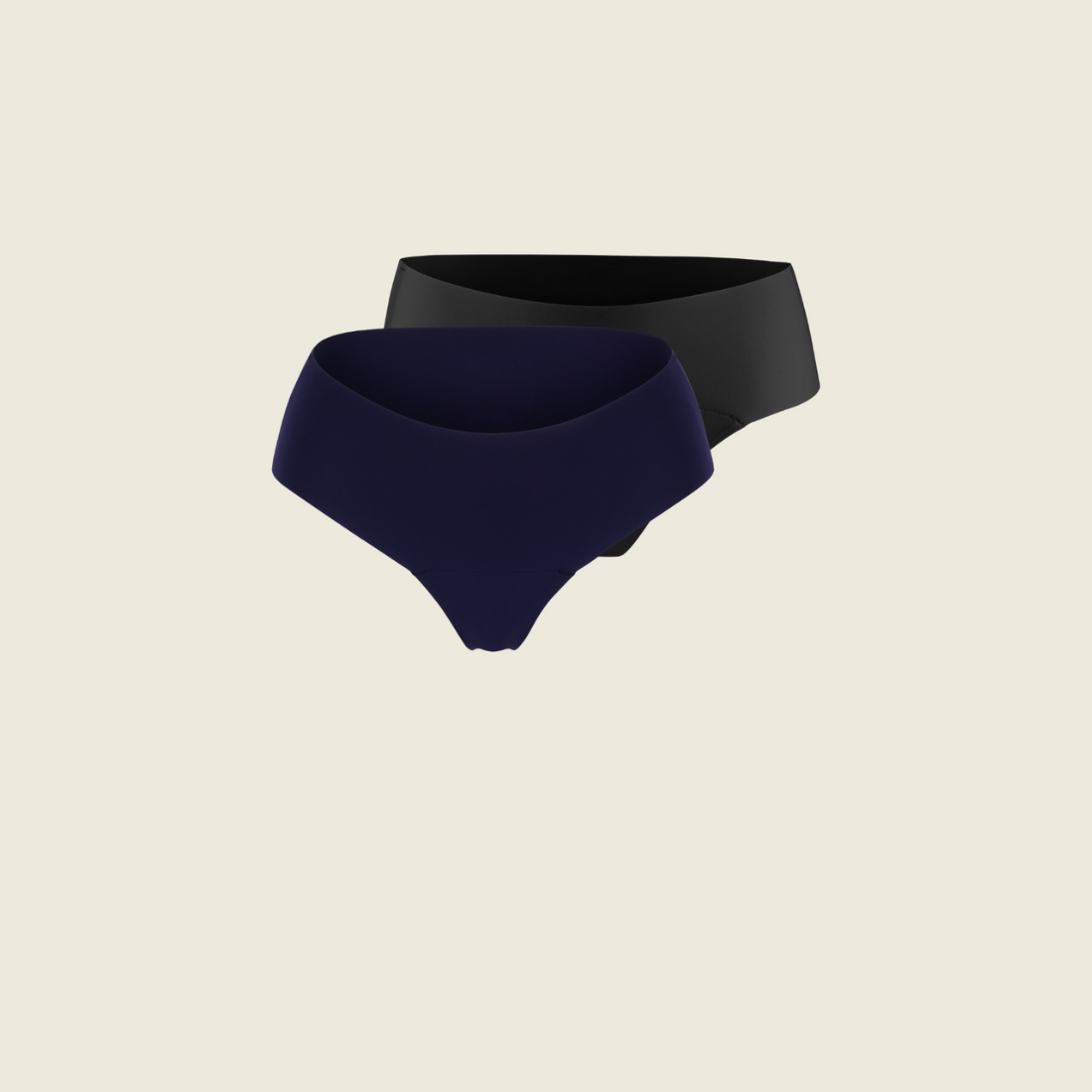 ooia Everyday Hipster Seamless in Schwarz und Midnight, Freisteller
