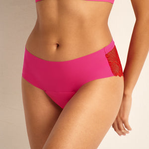Hipster Seamless Lace red/hot pink