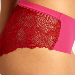 Hipster Seamless Lace red/hot pink