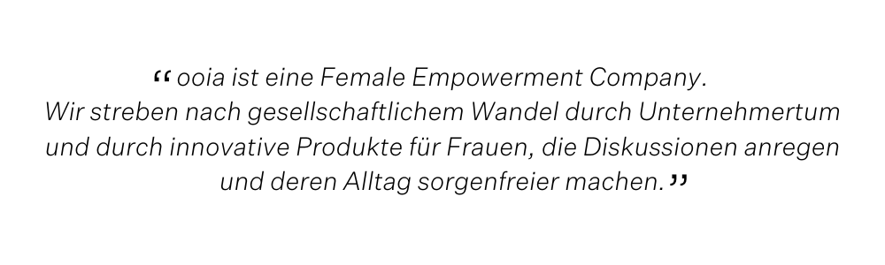 kurzer Text zu ooia's Werten