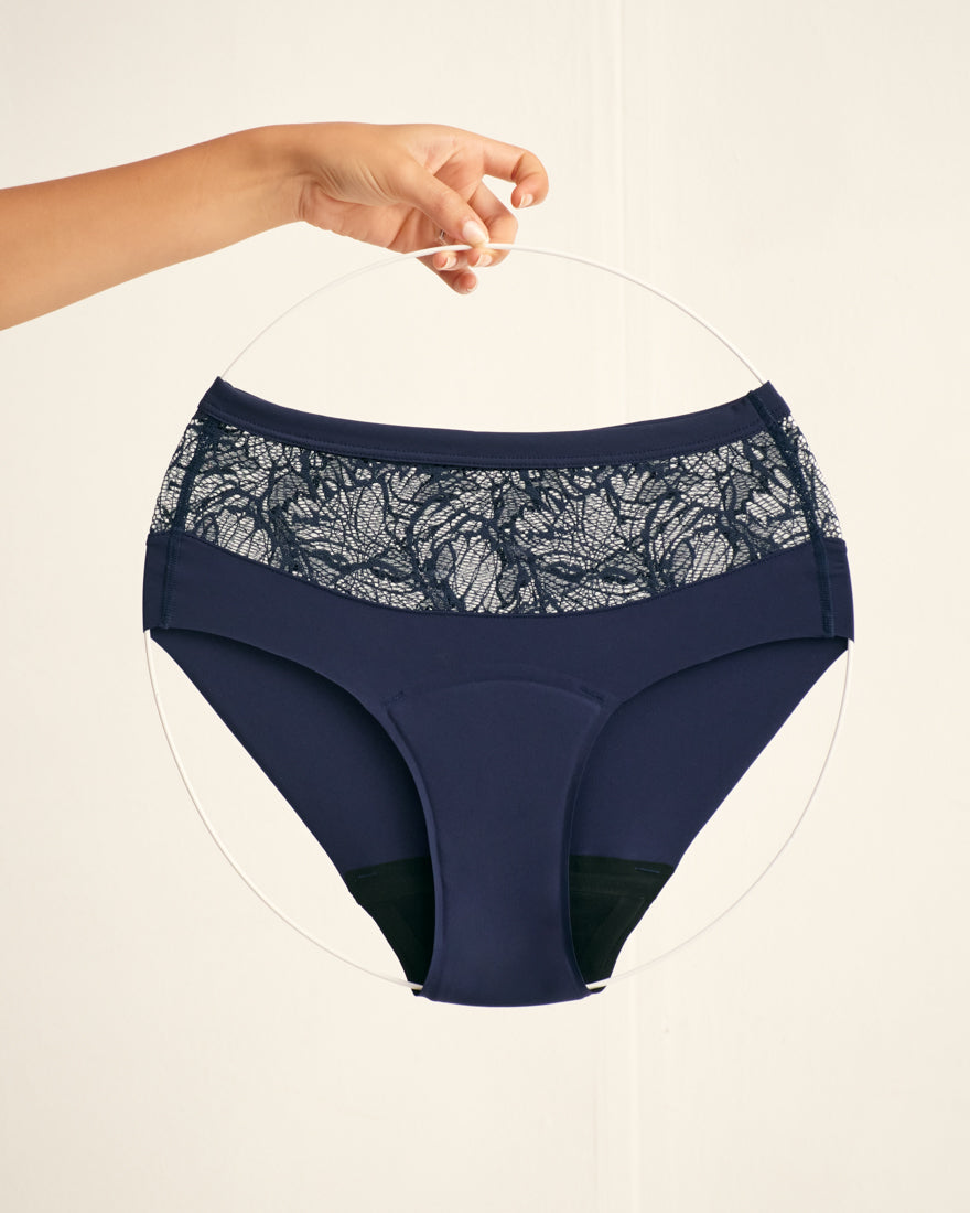 Highwaist Seamless Lace Extra Strong midnight