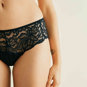 Hipster Allover Lace schwarz