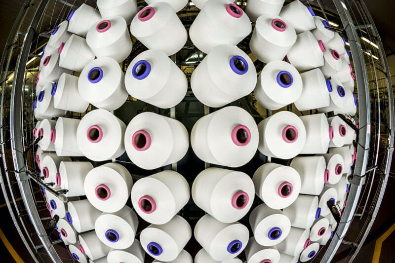 Nähte aus der Stoffproduktion