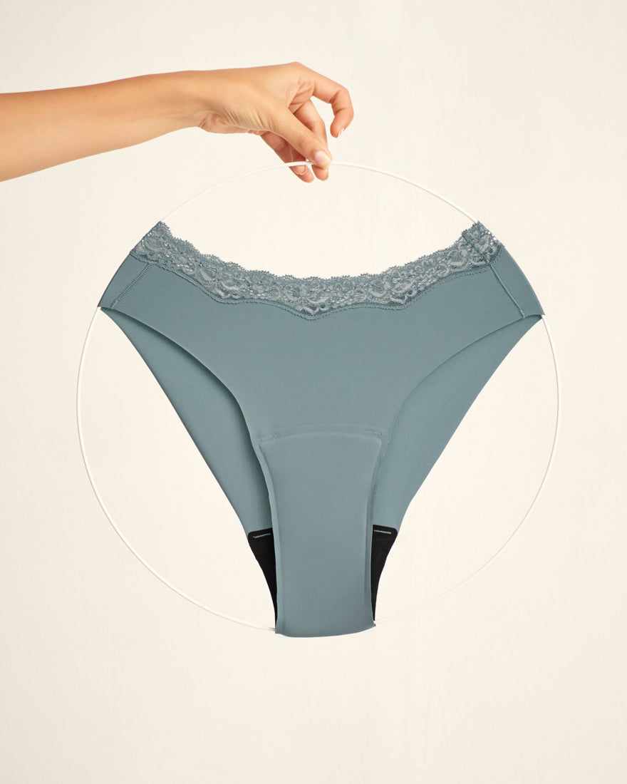 Slip Seamless Lace Extra Strong storm blue