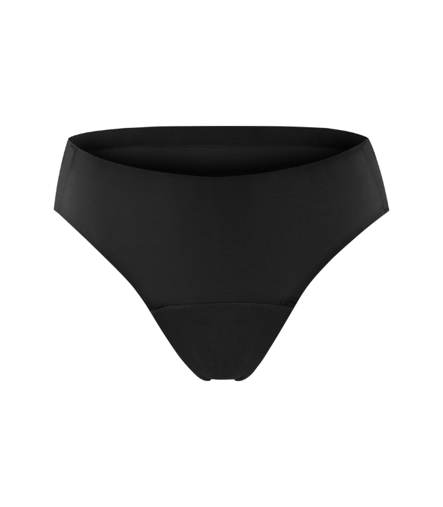 schwarzer, nahtloser Periodenslip