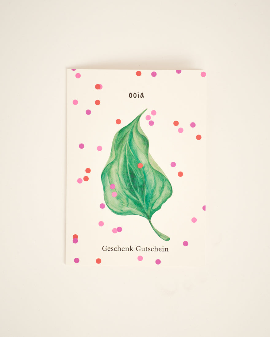 ooia Geschenkgutschein Karte