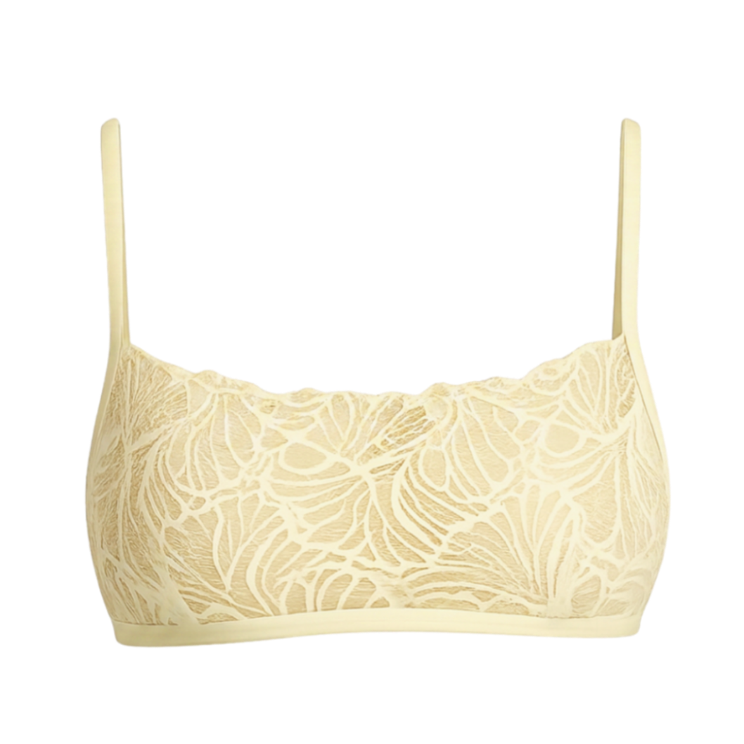 Freisteller frontal Bralette Soft Yellow