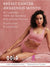 Model trägt sitzend vor rosa Hintergrund ooia Periodenunterwäsche: Hipster Seamless dusky pink. Breast Awareness Month: 100% der Gewinne aller pinken Panties werden an Pink Ribbon Deutschland gespendet.