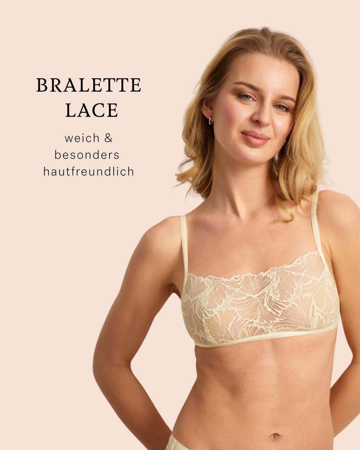 Der Bralette Lace von ooia passend zur Periodeunterwäsche nun im Set erhältlich.