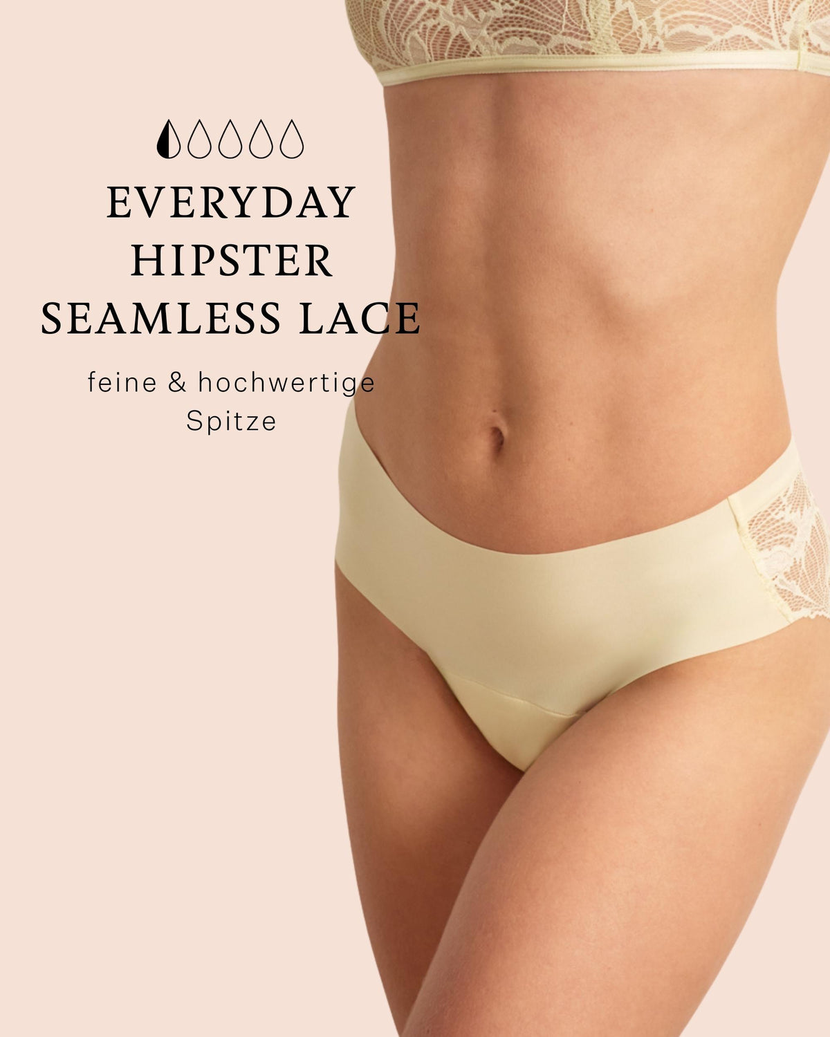 ooia Everyday Hipster Seamless Lace besteht aus hochwertiger Spitze aus Italien und ist ultrabequem.