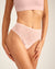 Highwaist Cheeky Mesh powder rose