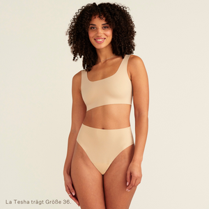 Highwaist Seamless Cheeky beige