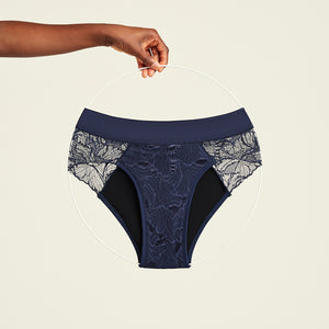 Slip Lace Leaf Strong midnight