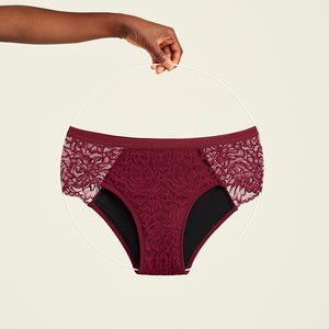 Hipster Allover Lace Strong merlot