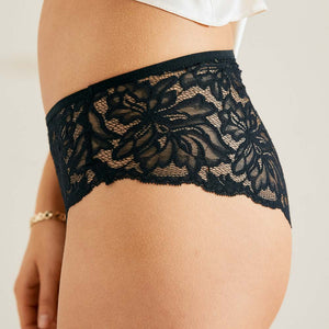 Hipster Allover Lace schwarz