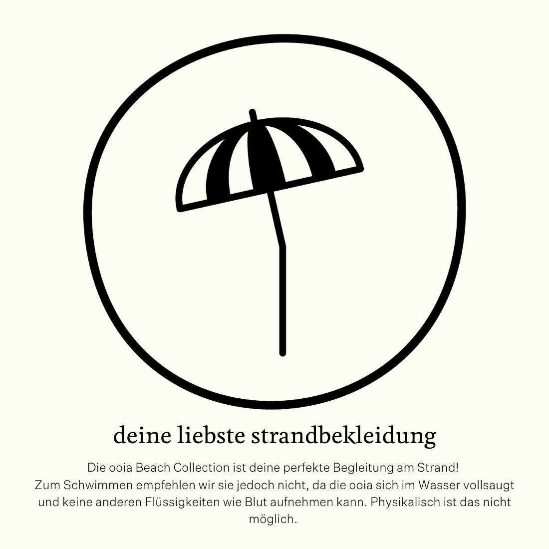 Icon mit Info zur ooia Strandbekleidung