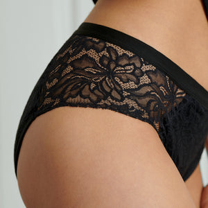 Hipster Allover Lace Strong black